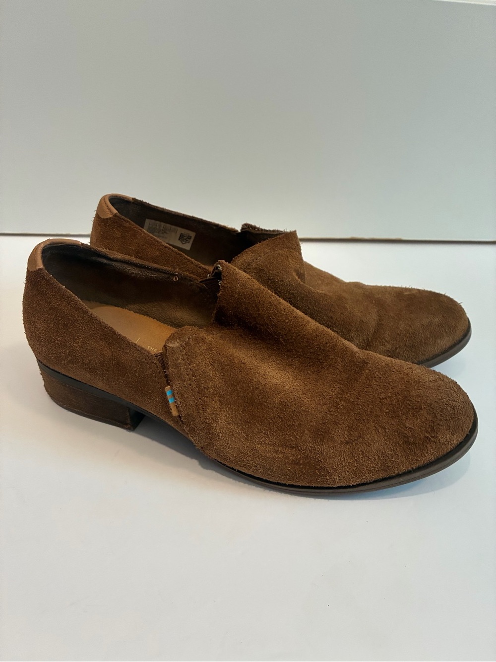 Toms Brown Suede Ankle Booties